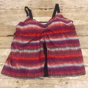 Ava & Viv Multicolor Tankinki Swimsuit Top Sz 20W